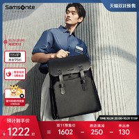 Samsonite 新秀丽 预售  Samsonite/新秀丽高级感双肩包男 牛皮革商务背包电脑包NV0
