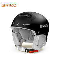 BRIKO 意大利进口专业滑雪头盔男 GIADA单板双板多孔透气滑雪头盔 马特黑915 M