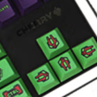 CHERRY 樱桃 MX 8.0初号机 87键 有线机械键盘 黑色 Cherry黑轴 RGB