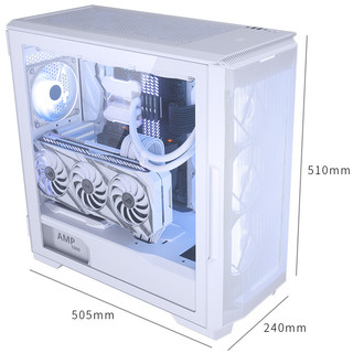 PHANTEKS 追风者 P500A E-ATX机箱 半侧透 白色