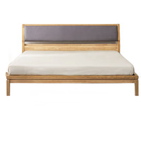 8H Tree系列 YM1 白蜡木实木床 原木色 180*200cm