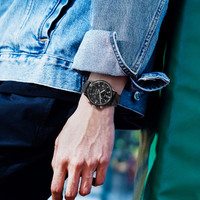 TIMEX 天美时 商务时尚男士手表男表防水皮质表带石英表