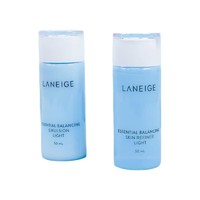 LANEIGE 兰芝 水衡清盈细肤水+水衡轻盈润肤乳（50ml+50ml）