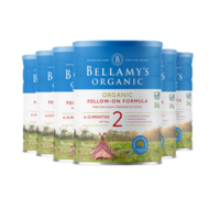 BELLAMY'S 贝拉米 【用码PD8 立减8纽】Bellamy's 贝拉米 有机婴幼儿奶粉 900g 2段 6罐包邮装