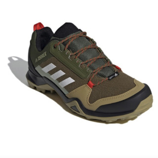 adidas 阿迪达斯 Terrex Ax3 男子徒步鞋 FX4576 棕色/绿色/黑色/白色 42