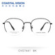  镜宴 防蓝光近视眼镜轻钛商务配非球面镜片眼镜CVO7441+依视路钻晶  1.60 A3　