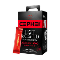 CEPHEI 奢斐 经典红标 冷热双泡 美式黑咖啡 1g*100袋