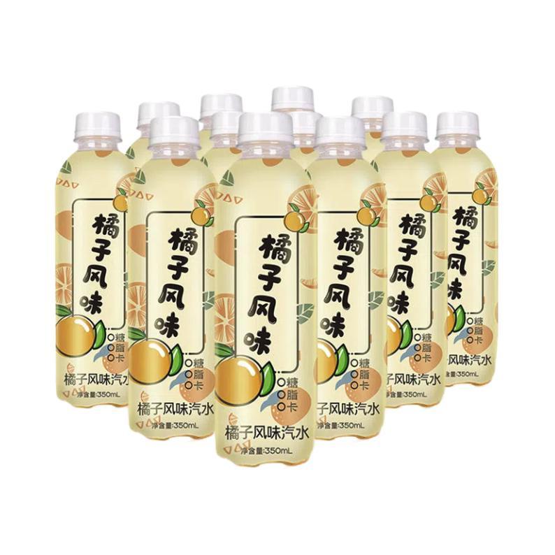 秋林·格瓦斯 橘子风味汽水 350ml*12瓶