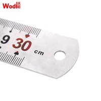 有券的上：wodi 沃迪 30cm不锈钢直尺 测量绘图刻度尺子 办公用品 WD-zc-001