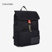 Calvin Klein CK Jeans男翻盖时尚休闲简约立体印花双肩包 HH2180K9800