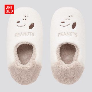 UNIQLO 优衣库 女装(UT)PEANUTS摇粒绒起居鞋(拖鞋秋冬 IP联名) 443242