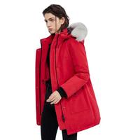 YANXUAN 网易严选 地表强温系列 女士中长款羽绒服 4000098 胭脂 L