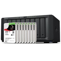 Synology 群晖 DS1821 NAS存储 + 8块希捷酷狼pro 16TB