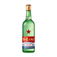 88VIP：红星 绿瓶 1680 二锅头 纯粮清香 56%vol 清香型白酒 500ml 单瓶装