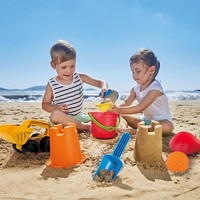 抖音超值购：Hape 德国Hape沙滩玩具玩沙玩雪玩具套装怪力挖沙套装送收纳包E8419