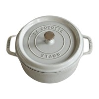 staub 珐宝 炖锅 22cm 松露白 （附赠品）