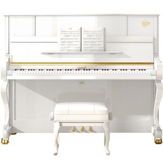 CAROD 卡罗德 C系列 CJ3 立式钢琴 123cm 白色 专业演奏级 理查德签名款