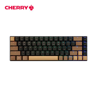 樱桃（CHERRY）MX-LP 6.1 游戏键盘 G80-3861LVAEU-2 三模机械键盘 蓝牙键盘 无线键盘 RGB彩光 黑色矮银轴