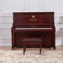 Heitzman 海资曼 欧式古典立式钢琴 进口配件 家用考级专业演奏琴 132FJD 仿古纪念款 棕色
