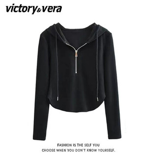victory&vera 女士连帽长袖T恤