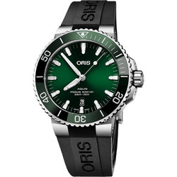 ORIS 豪利时 潜水系列AQUIS DATE男士绿盘自动机械腕表