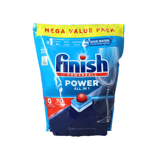 finish 亮碟 POWER ALL IN 1 多效洗碗块 110块 海外版