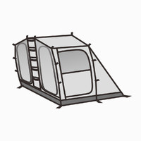 牧高笛 精致露营户外野营装备防风防雨两室一厅大空间隧道帐篷5-8人