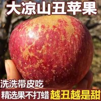 大凉山 正宗大凉山盐源丑苹果5斤单果70-80mm冰糖心脆甜新鲜