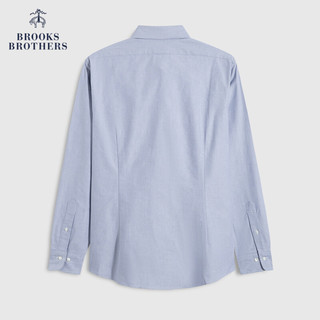 Brooks Brothers BrooksBrothers） 男士纯棉美式经典长袖休闲扣结领衬衫 4003-蓝灰色 M