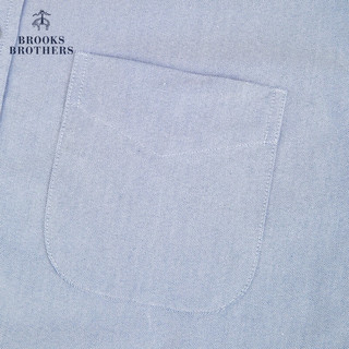 Brooks Brothers BrooksBrothers） 男士纯棉美式经典长袖休闲扣结领衬衫 4003-蓝灰色 M