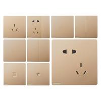 SIEMENS 西门子 皓彩系列 开关插座组合 金色 40只装