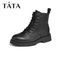 抖音超值购：TATA 他她 2021冬商场同款百搭舒适马丁靴时尚女靴新款WUU02DD1