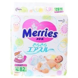 Merries 妙而舒 花王婴儿纸尿裤 S82片