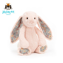 jELLYCAT 邦尼兔 SPRING SEASONAL系列 BL3BLU 花耳朵邦尼兔 18cm