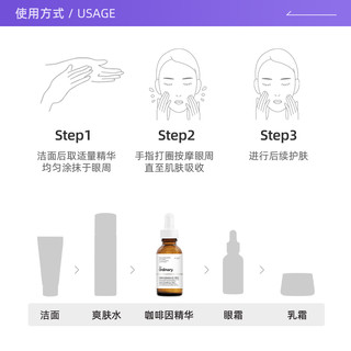 The Ordinary 5%咖啡因眼部精华30ml淡化眼袋眼霜提亮眼周