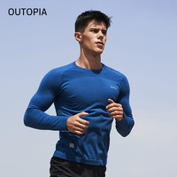 OUTOPIA |Fibonacci可机洗羊毛一体织男上衣跑步训练保暖功能内衣