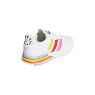 adidas ORIGINALS Zx 1k Boost Pride 中性跑鞋 GW2418 白色 42.5