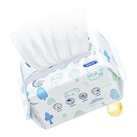 子初 88vip：子初加大加厚 婴儿绵柔巾干湿两 一次性洗脸巾家用80抽*6包