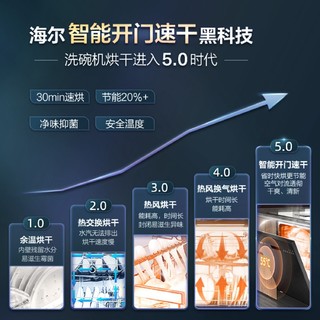 Haier 海尔 洗碗机G7独立嵌入式全自动家用智能烘干除菌丝墨青13套大容量