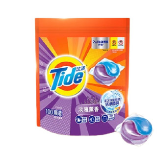 Tide 汰渍 2合1洁净透亮洗衣凝珠 100颗 淡雅薰香