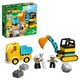 LEGO 乐高 Duplo得宝系列 10931 翻斗车和挖掘车套装
