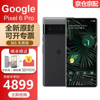 谷歌 Google Pixel 7 pro 智能手机6.7英寸自研谷歌处理器安卓13美版无锁 Pixel 6 Pro黑色 12+128GB美版