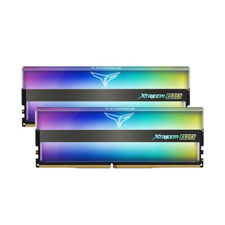 Team 十铨 T-FORECE电竞系列 Xtreem ARGB 梦境 DDR4 3600MHz RGB 台式机内存 灯条 白色