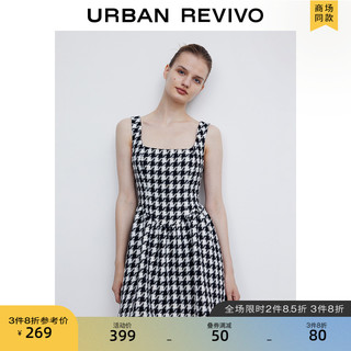 URBAN REVIVO 女士短款吊带裙 WG37S7AE2003