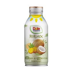 Dole 都乐 气泡果汁菠萝椰子味 混合果汁饮料 400ml单瓶