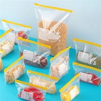 CHAHUA 茶花 密封袋食品密实袋保鲜袋带封口家用拉链式食品级冰箱收纳专用袋