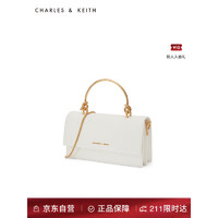 CHARLES & KEITH CHARLES＆KEITH包包女包初秋CK6-10840314-3斜挎包婚包 White白色