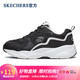  SKECHERS 斯凯奇 官方 女鞋情侣鞋校园风厚底熊猫鞋休闲鞋运动鞋66666231 66666231/BKW 黑色/白色 36　