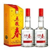 五粮春 五粮液股份五粮春一代45度500ml*2瓶浓香型白酒粮食酒宴请送礼