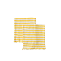 Tongtai 童泰 TS21Y012 婴儿护脐围兜 2条装 黄色 16*14cm